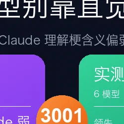 谁最懂中文网络热梗?一份 3001 词基准告诉你选型别靠直觉