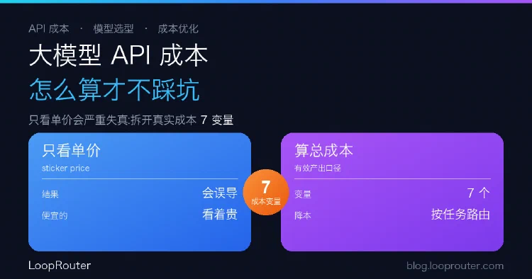 主流大模型 API 成本怎么算才不踩坑:一套企业选型的实测框架